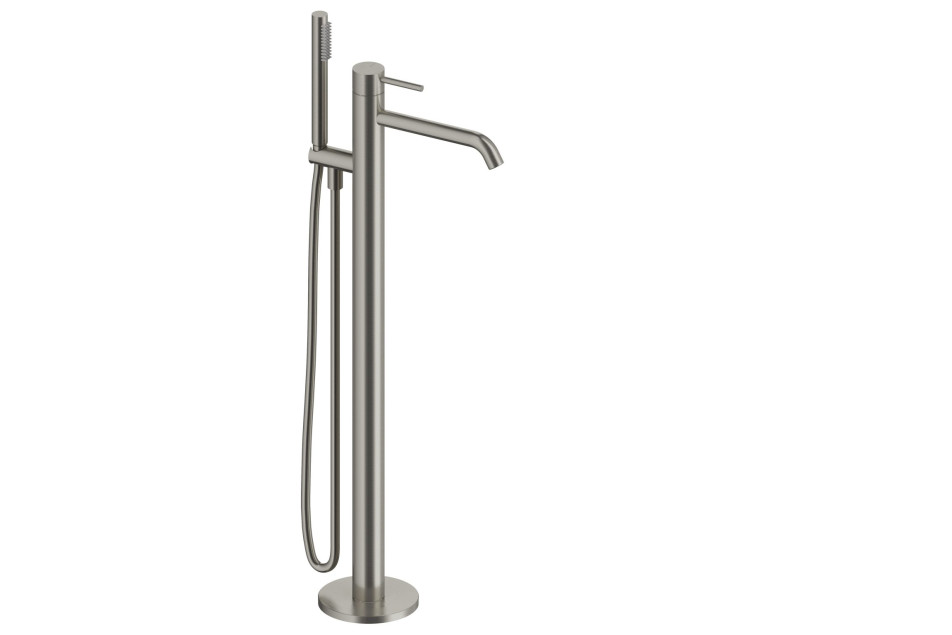 Brushed Chrome LOOP single-lever bath tap by Sanycces side view