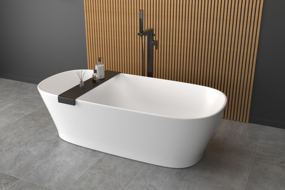 SLIM bath 1650X750 in Krion® side view