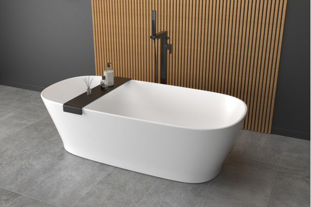 SLIM bath 1700X800 in Krion® side view