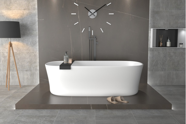 ARCH bath in Krion® front view