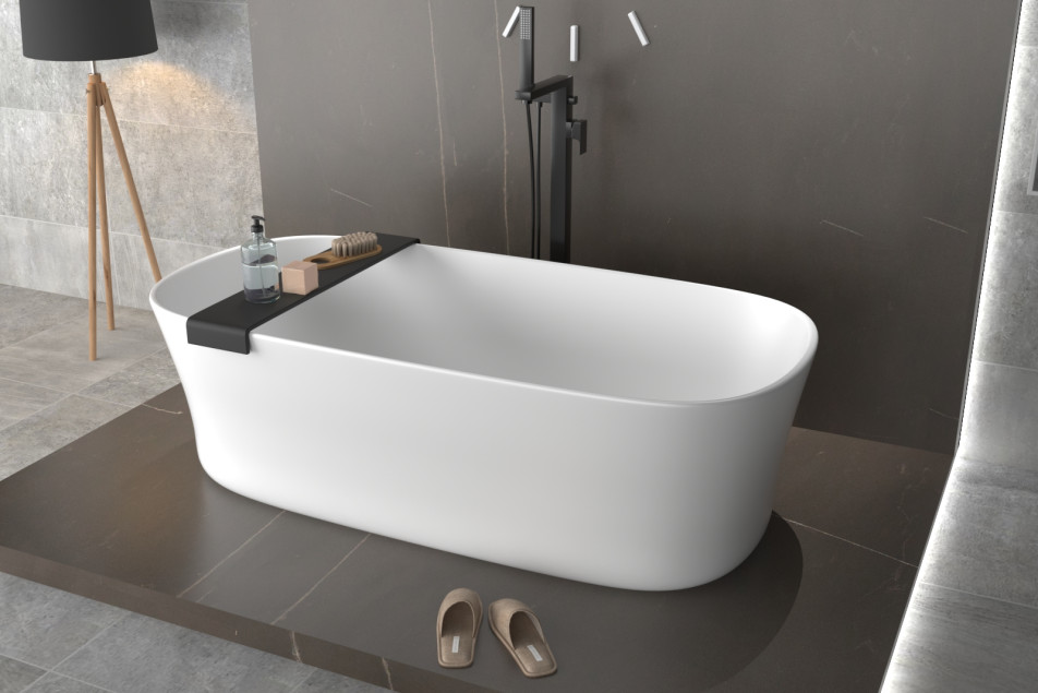 ARCH bath in Krion® side view