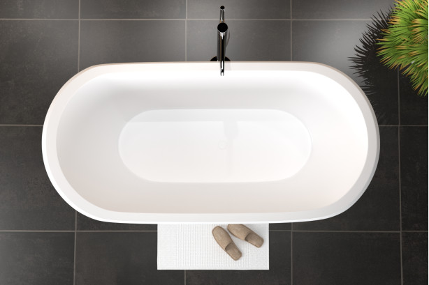 Freestanding CLASSIC bath in acrylic front view