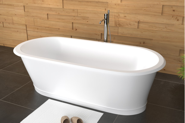 Freestanding CLASSIC bath in acrylic side view