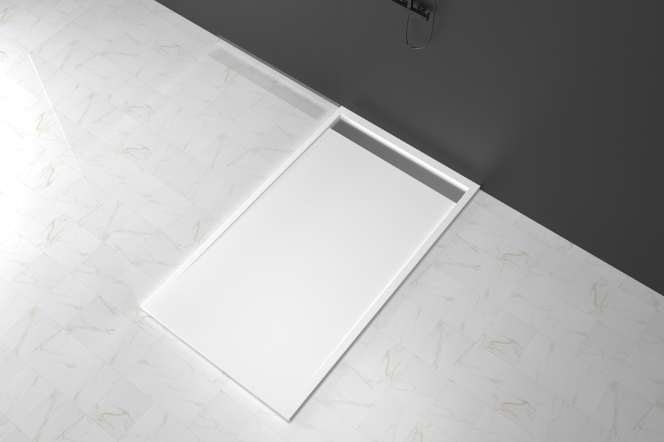 RAS Krion® rectangular shower tray side view