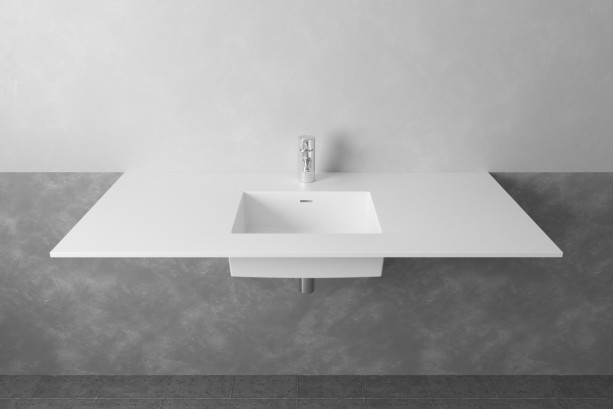 CROZET KRION® single sink unit front view