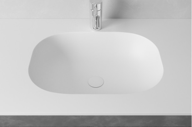 PENFRET single washbasin in Krion® top view