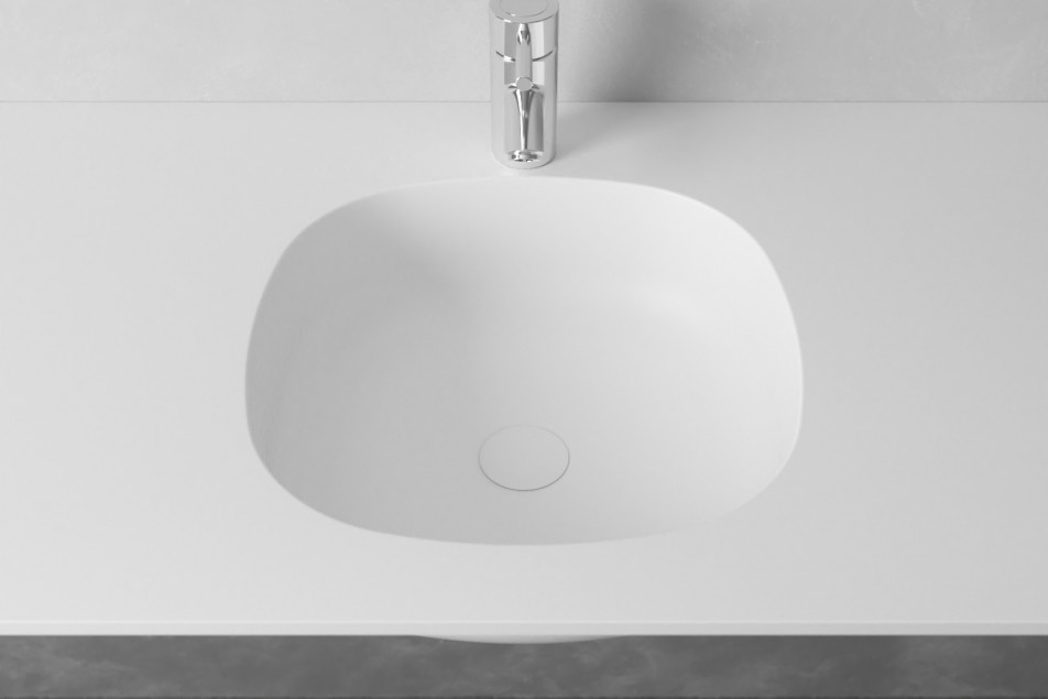 PARSEVAL single washbasin in Krion® top view