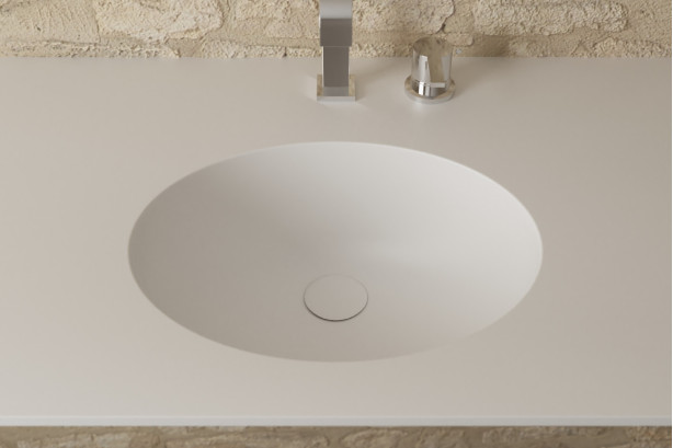 TAHAA KRION® single sink unit top view