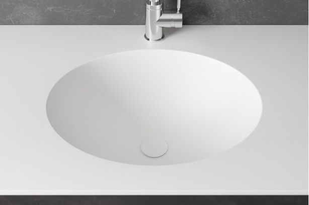OUVEA single washbasin in Krion® top view