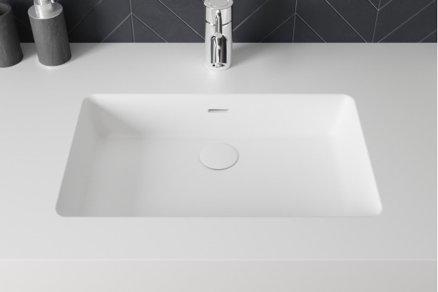 CREIZIC single washbasin in Krion® top view