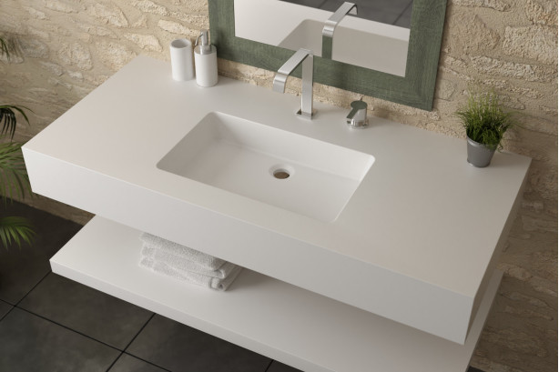 CAPENSE KRION® single sink unit front view