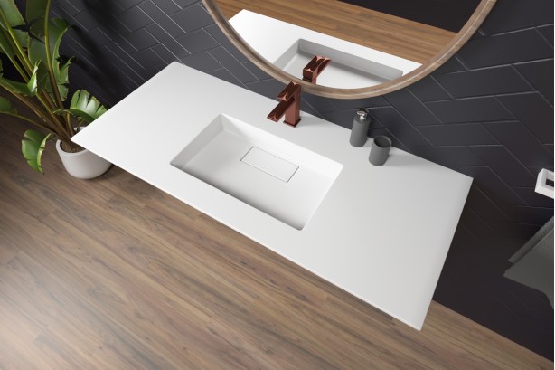 MOTU AWA KRION® single sink unit side view
