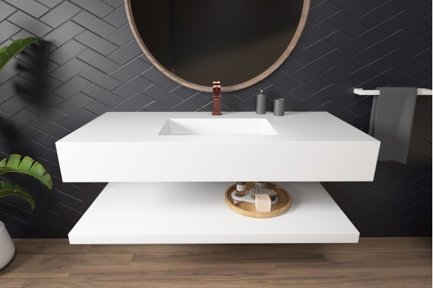 MOTU AWA KRION® single sink unit front view