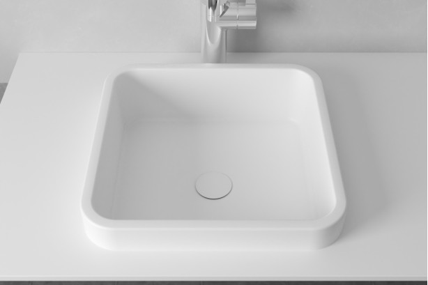 KRION® double sink CORDOUAN vue de côté