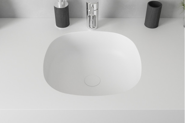 PARSEVAL single washbasin in Krion® top view