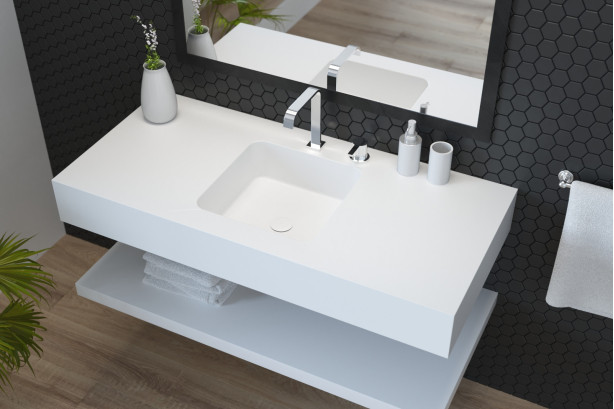 CAVALLO single washbasin in Krion® overview
