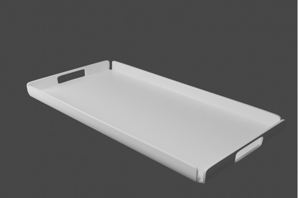 Corian® serving tray, side view