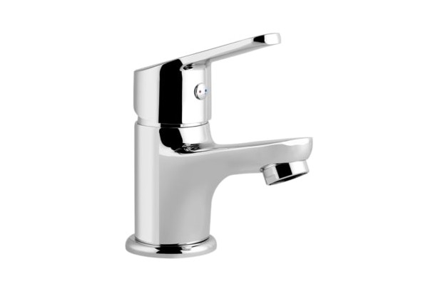 Chrome hot-cold single-lever mixer Kramer® hand-washing basin