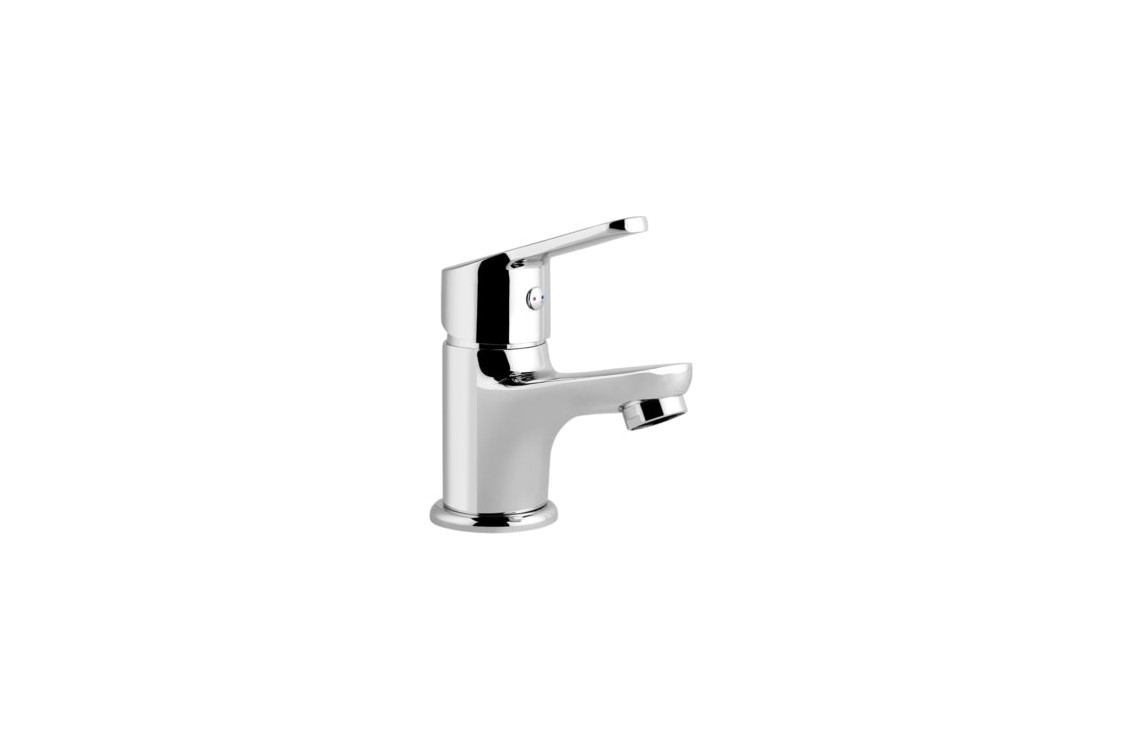 Chrome hot-cold single-lever mixer Kramer® hand-washing basin