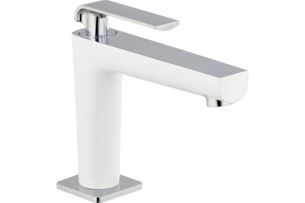 Simple design tap Kramer® chrome-white washbasin