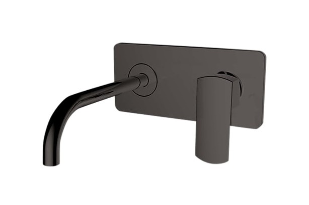 Concealed single lever basin mixer with Metal Gun EDGE Kramer® plate