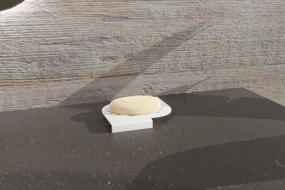 Corian® free-standing soap dish image