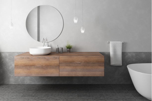 KRION® sink PUEMBA side view