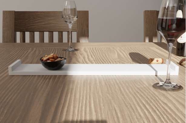 Image of aperitif tray with Corian® handle