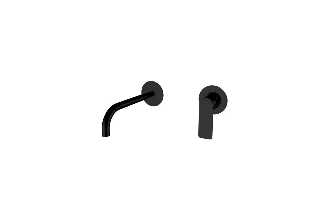 Image of Kramer® LIFESTYLE Matte Black concealed design mixer