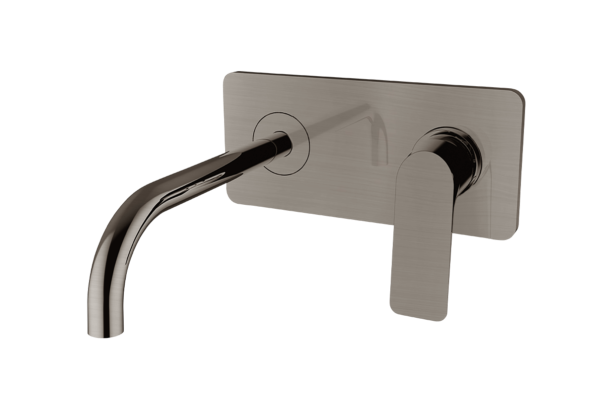 Image of LIFESTYLE Satin Nickel concealed basin mixer with Kramer® plate