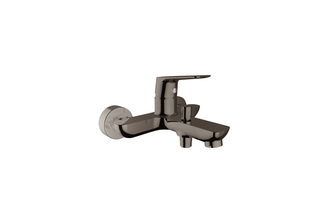 Image of Kramer® LIFESTYLE Satin Nickel bath and shower wall mixer