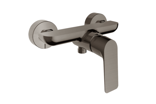 Image of LIFESTYLE Satin Nickel wall-mounted mixer Kramer® shower