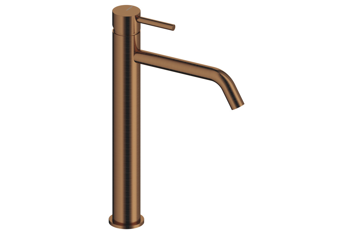 LOOP Brushed Copper (or Rose Gold) single-lever tap