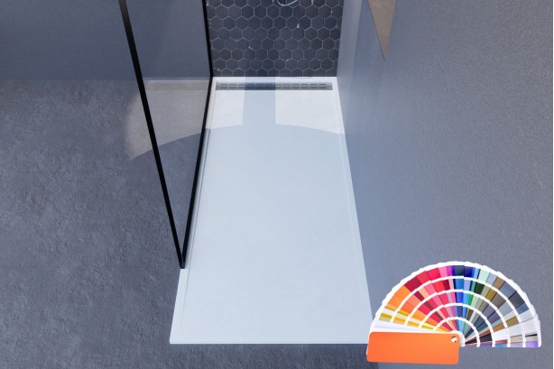 YAKU Mineralsolid® top view shower tray 1800x800mm, choice of RAL to measure