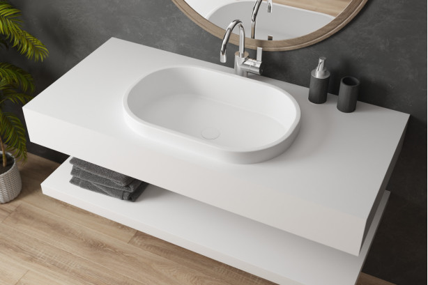 PIANA KRION® single sink unit side view