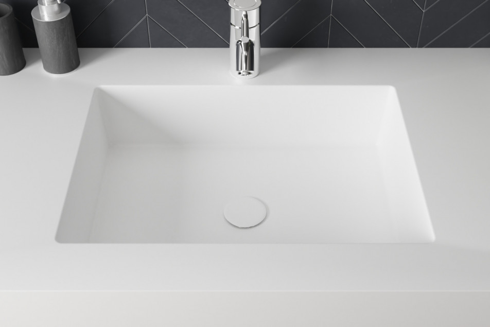 CASTRIES KRION® single sink unit top view
