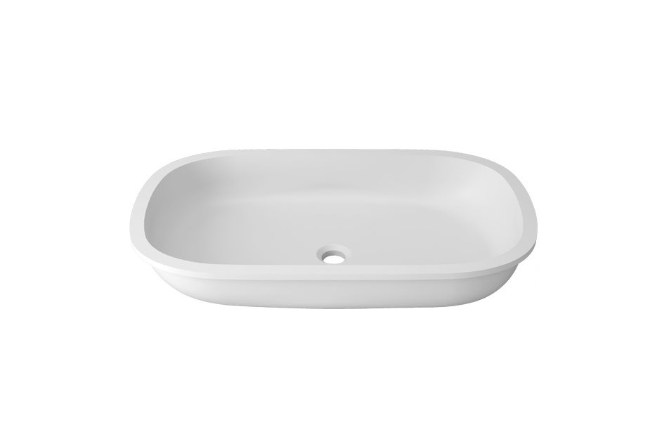 PARNAY double washbasin in Krion® unconverted washbasin