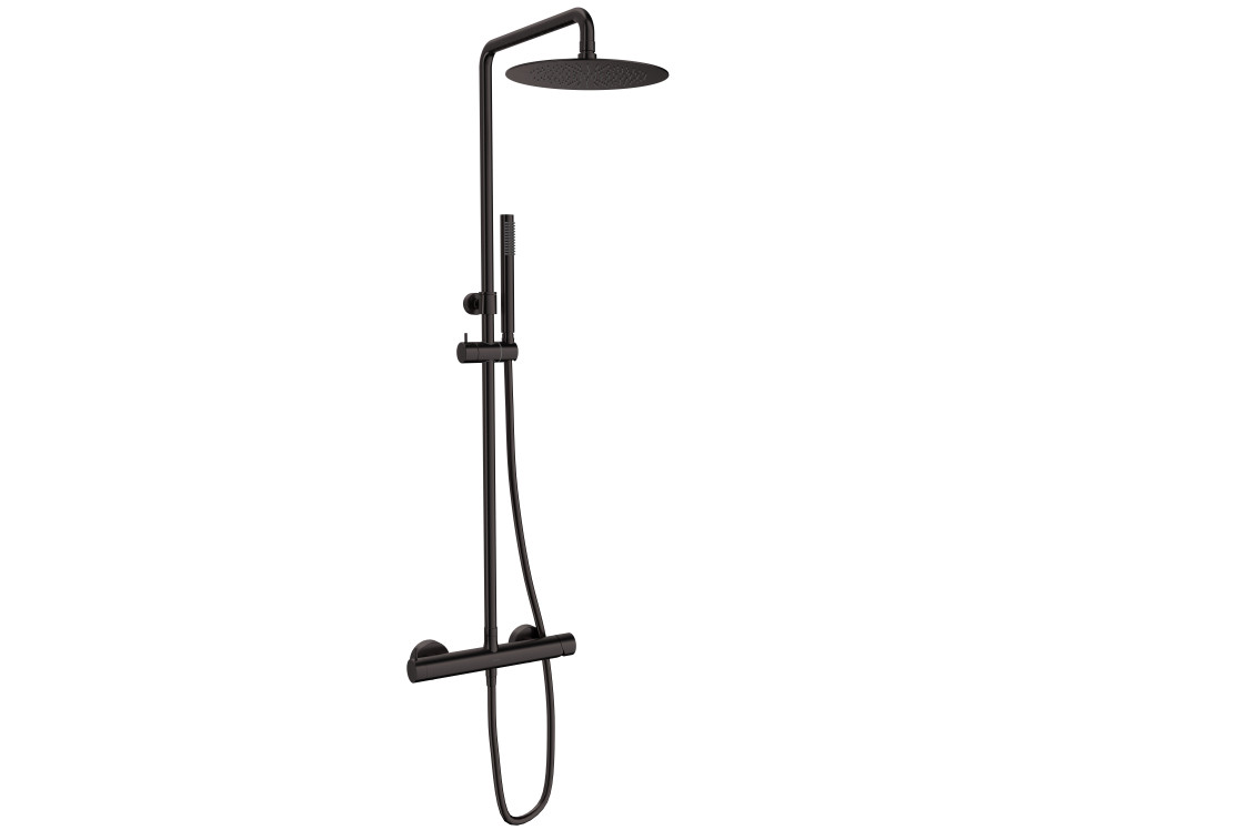 Brushed Grey LOOP K single-lever shower tap by Sanycces