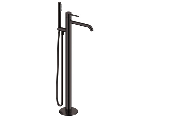 Brushed Grey LOOP dual-lever bath tap by Sanycces